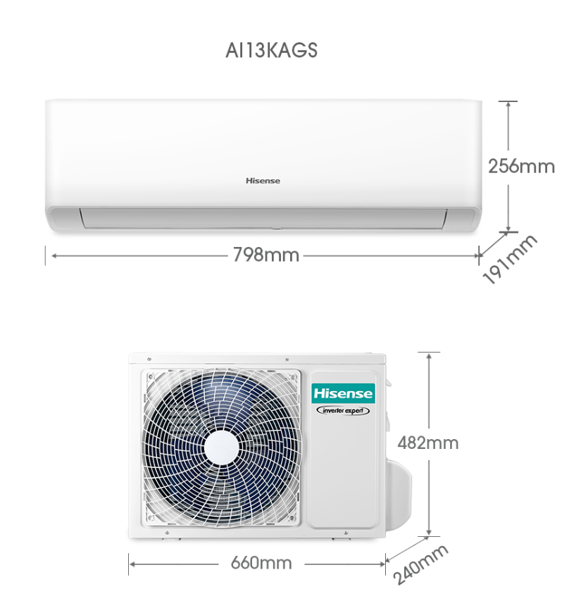 HISENSE AI13KAGS 1.5HP INVERTER AIR COND (Without installation)