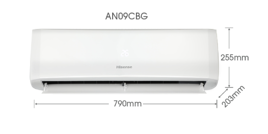 HISENSE AN09CBG 1.0HP NON INVERTER AIR COND (Without installation)
