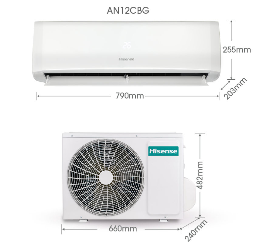 HISENSE AN12CBG 1.5HP NON INVERTER AIR COND (Without installation)