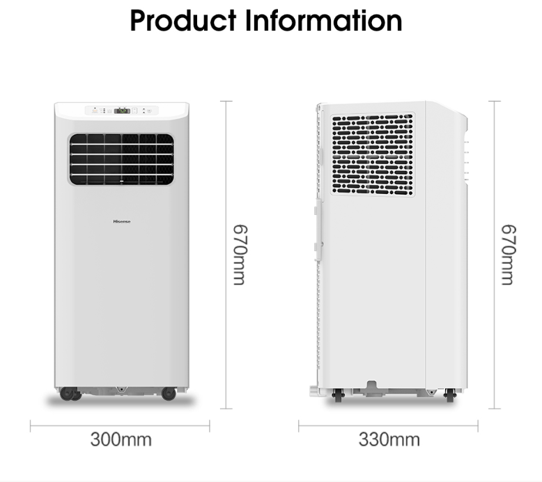 HISENSE AP09KVG 1.0HP R32 PORTABLE AIR COND