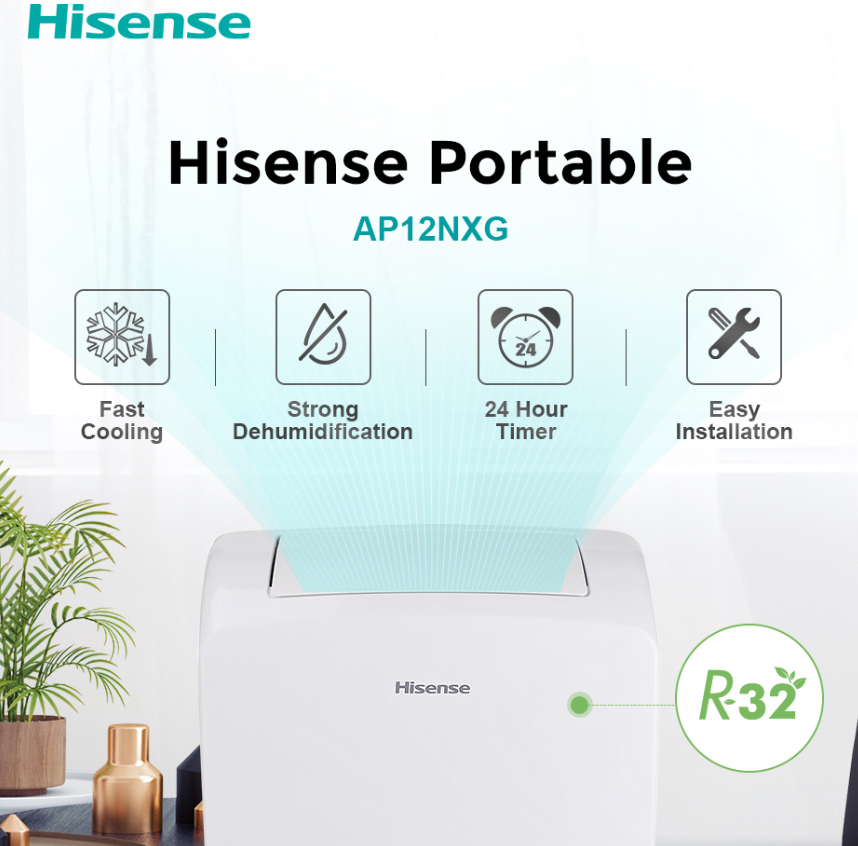 HISENSE AP12NXG 1.5HP R32 PORTABLE AIR COND