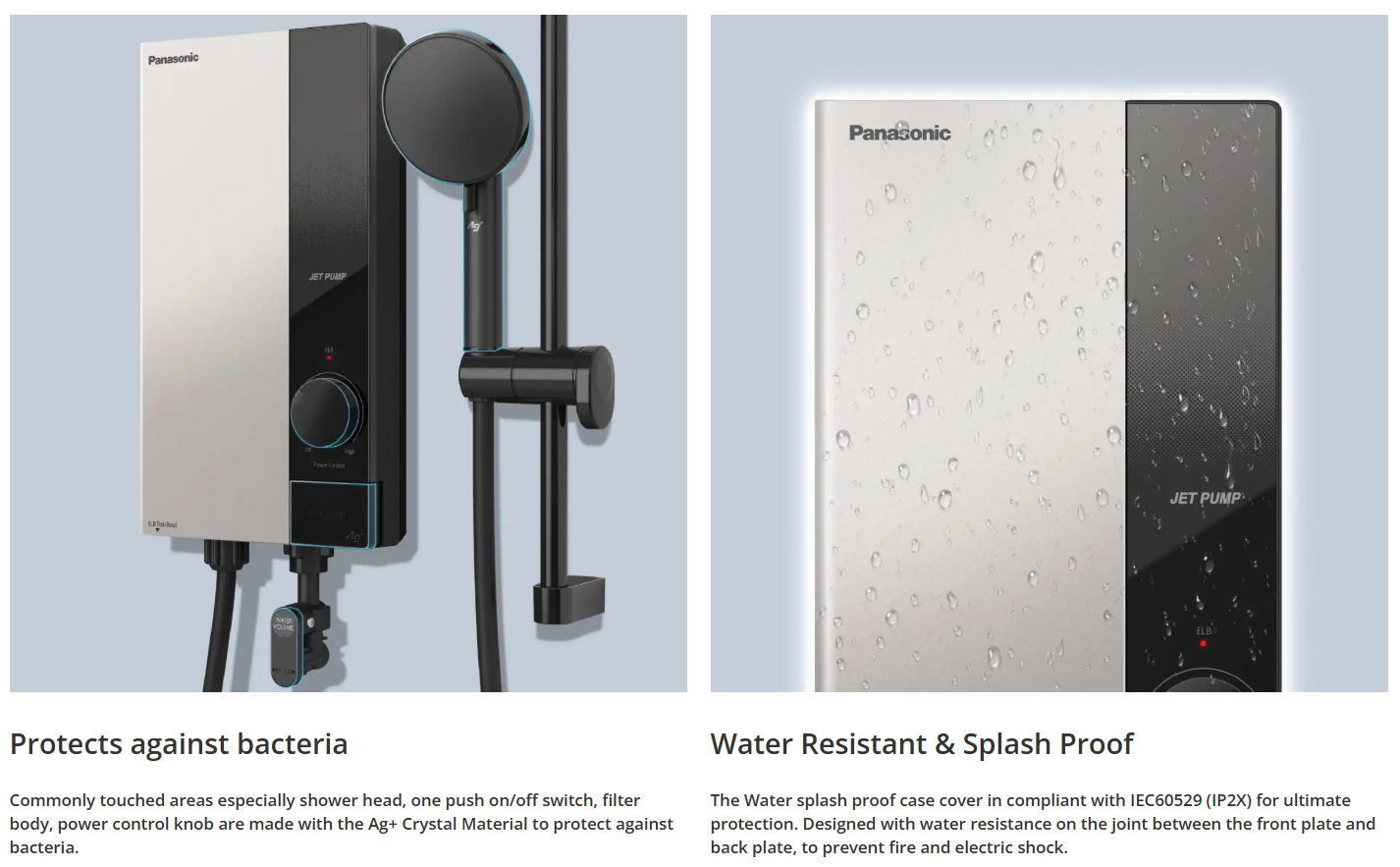 PANASONIC U SERIES JET PUMP WATER HEATER DH-3UP1MS