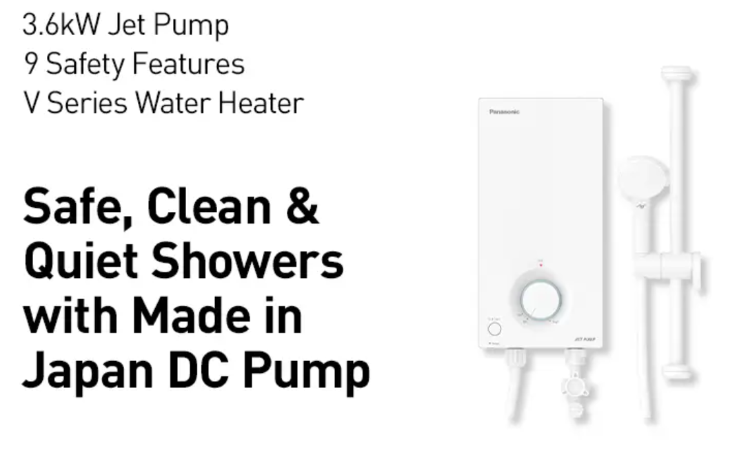 PANASONIC V SERIES JET PUMP WATER HEATER DH-3VP1MW