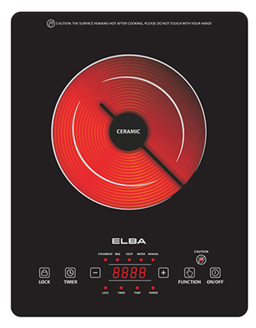 ELBA CERAMIC COOKER ECC-J2015(BK) - SENSOR TOUCH WITH LED DISPLAY 2000W