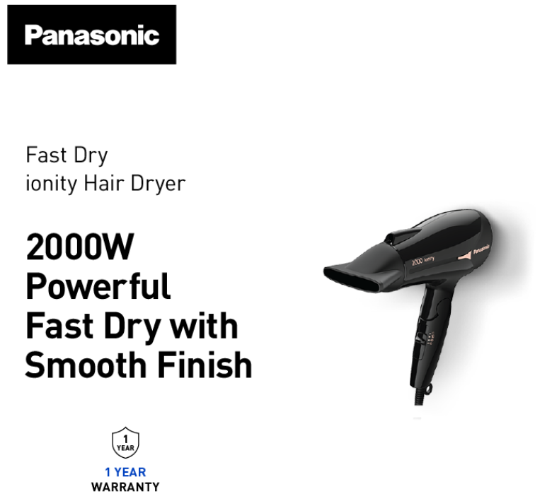 PANASONIC 2000W IONITY HAIR DRYER EH-NE66-K655