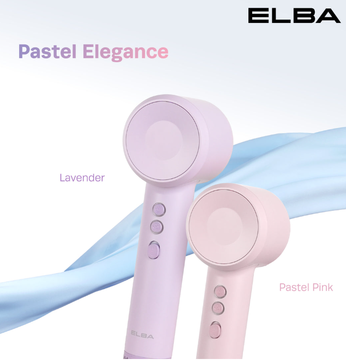 ELBA HAIR DRYER MORANTE EHD-Q5653DC(PK) - BLDC MOTOR, PASTE PINK (1,600W)