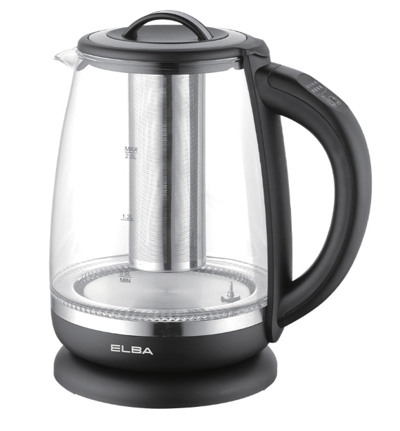 ELBA JUG KETTLE EJK-J2024DG(BK) - BOROSILICATE GLASS BODY WITH LED LIGHT