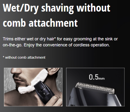 PANASONIC BEARD & HAIR TRIMMER ER-GB42-K451
