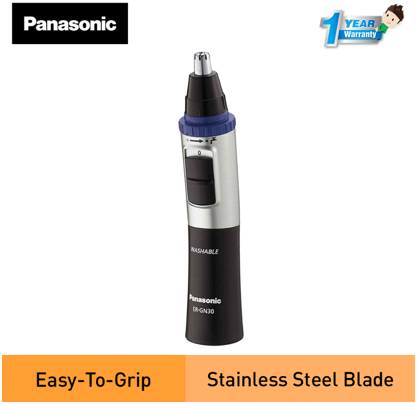 PANASONIC NOSE & EAR HAIR TRIMMER WITH VORTEX CLEANING SYSTEM ER-GN30-K541