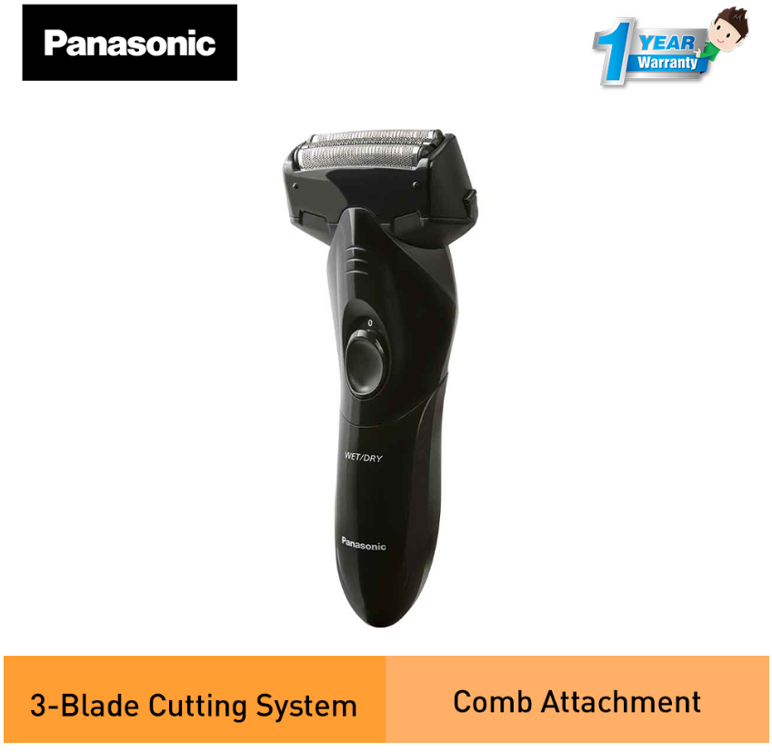 PANASONIC BATTERY OPERATED 3 BLADE SHAVER ES-SL10-K401