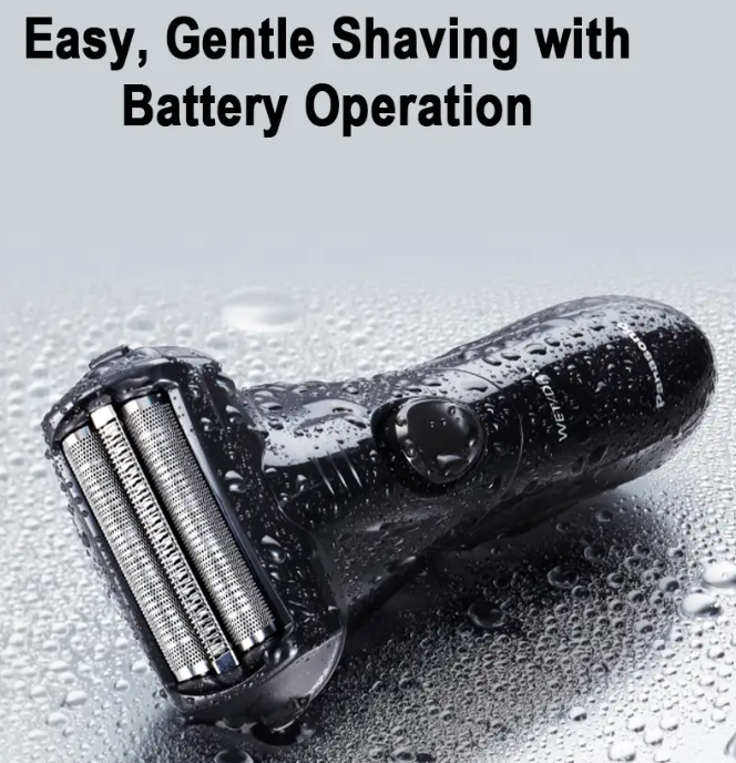 PANASONIC BATTERY OPERATED 3 BLADE SHAVER ES-SL10-K401