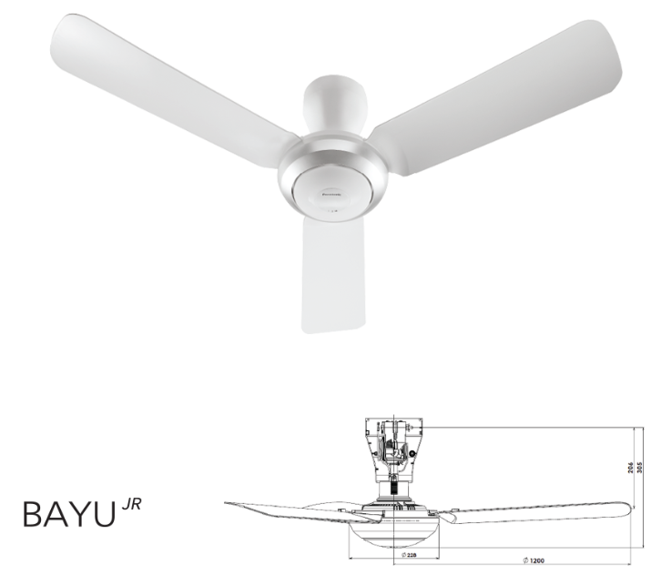 PANASONIC F-M12DEVBWH - 48" BABY FAN (HOOK TYPE)
