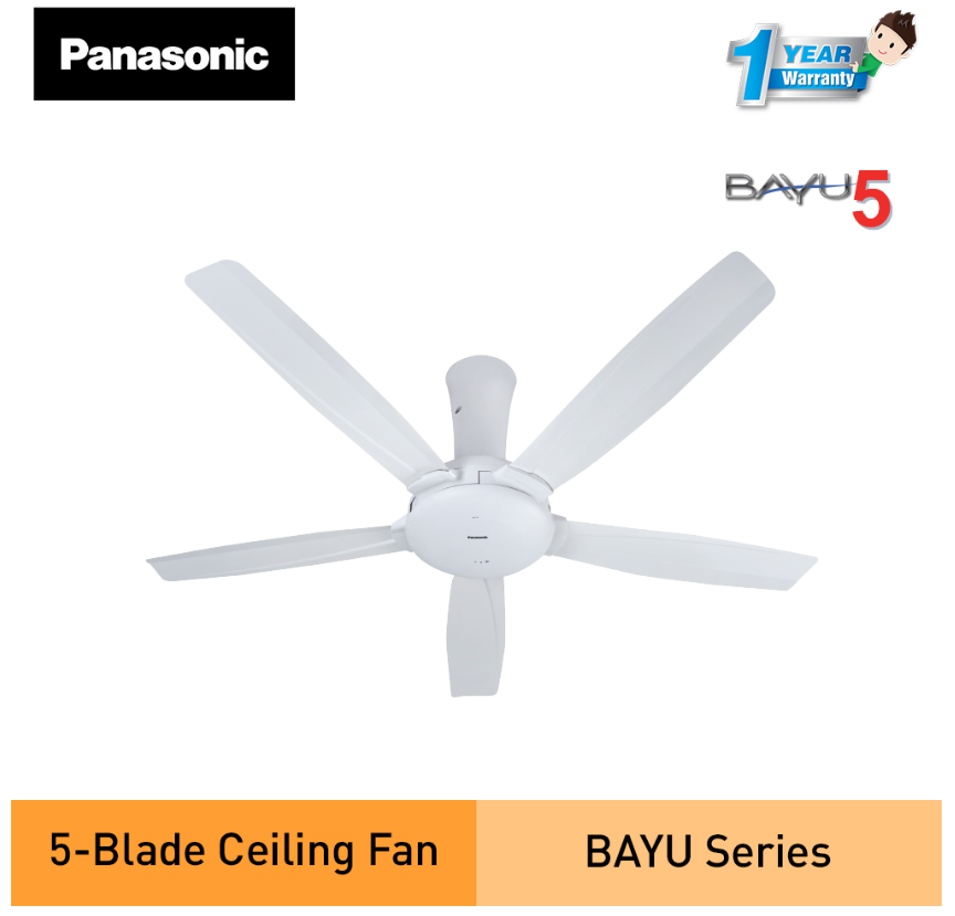 PANASONIC F-M14DZVBWH - CEILING FAN (56") 5 BLADES