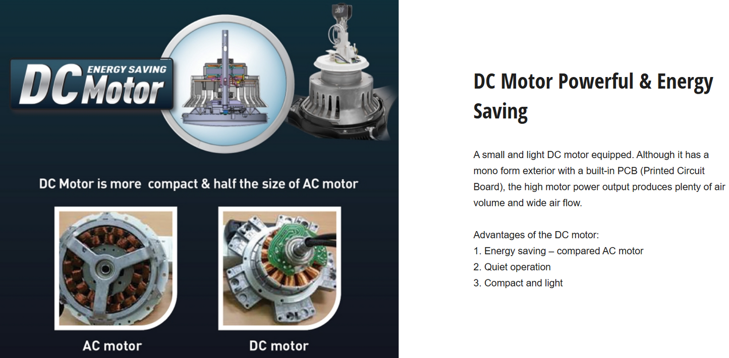 PANASONIC F-M14JHVBWH 5-Blade Bayu DC Motor Ceiling Fan (56 INCH)