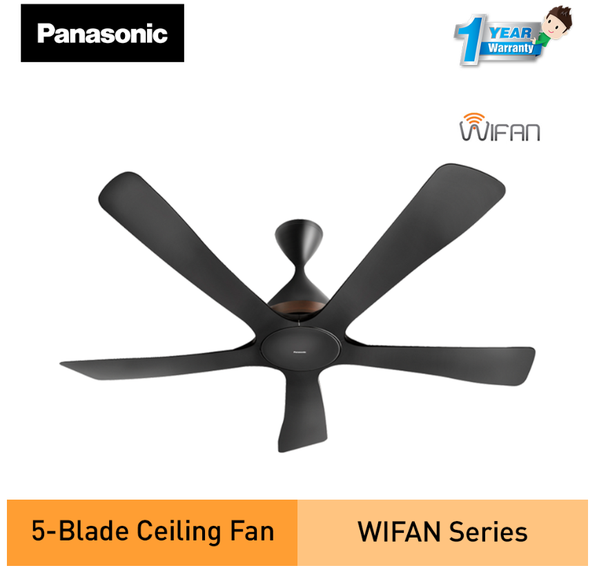 PANASONIC F-M15ECVBKSH - WIFAN Wi-Fi 5-BLADE CEILING FAN