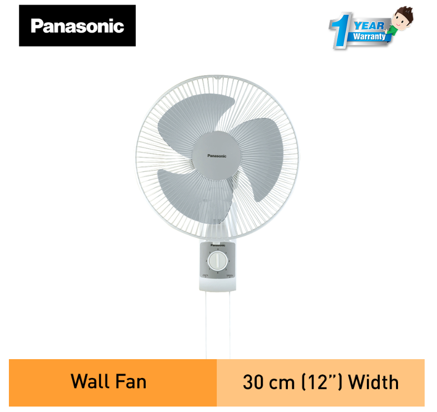 PANASONIC F-MU308 - Wall Fan (12 Inch) Pull-Cord Control