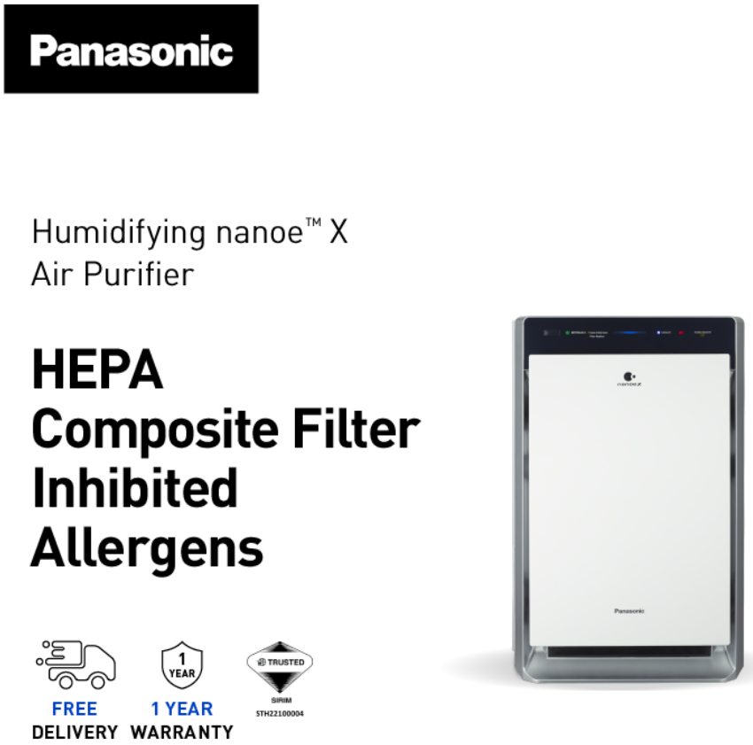 PANASONIC F-VXV70AWM nanoe™X Air Purifier with HEPA Filter & Humidifying