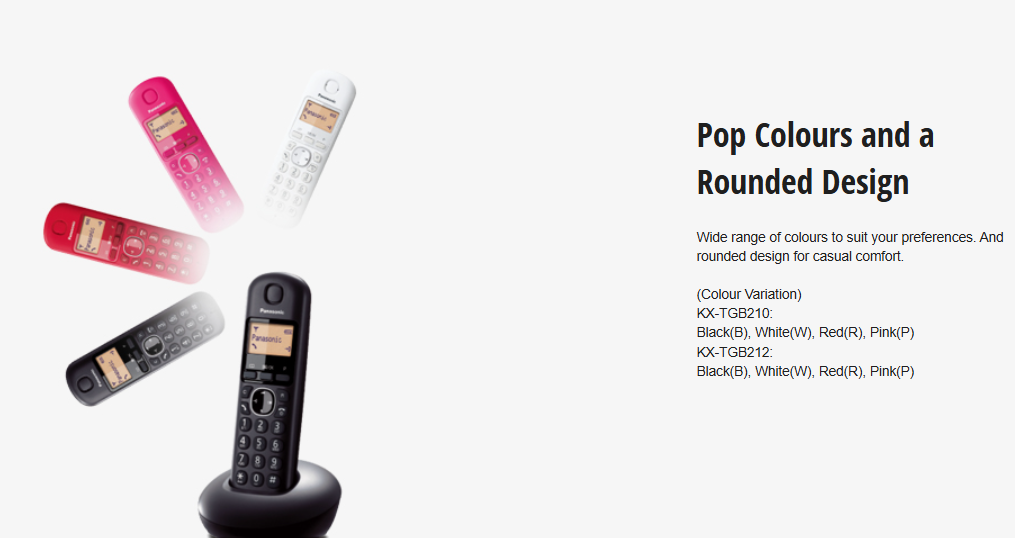 PANASONIC DIGITAL CORDLESS PHONE KX-TGB212MLB