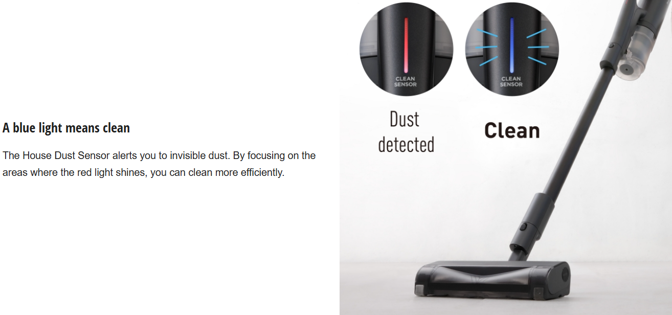 PANASONIC TANGLE FREE POWERFUL CYCLONE CORDLESS STICK VACUUM CLEANER MC-SB85KH047