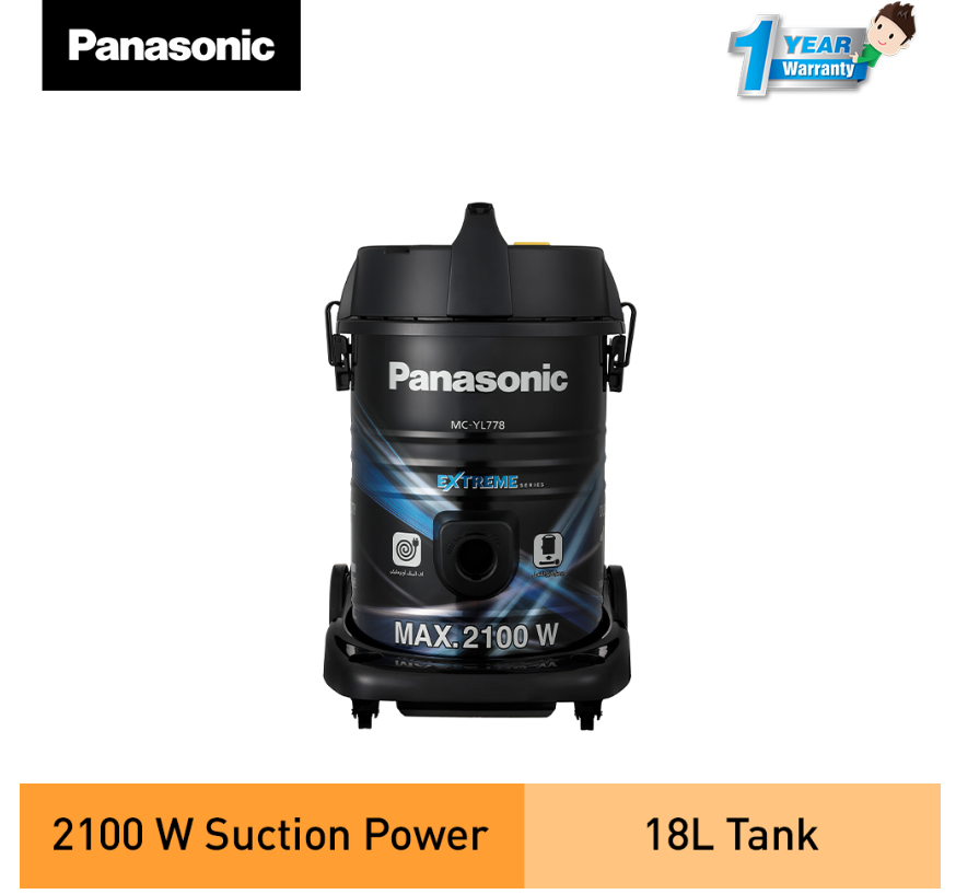 PANASONIC 18L TANK VACUUM CLEANER MC-YL778AV47
