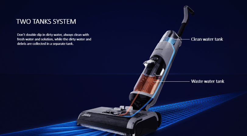 MIDEA WET & DRY CORDLESS FLOOR WASHER WITH SELF-CLEANING FUNCTION - MVC-X6