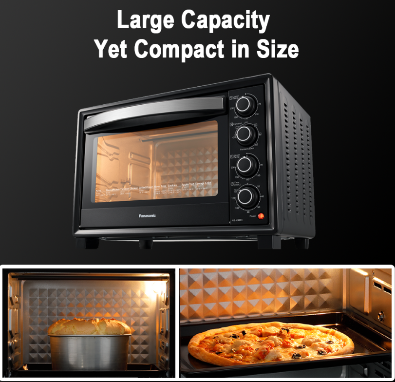 PANASONIC DOUBLE HEATER GRILL & CONVECTION ELECTRIC OVEN NB-H3801KSK