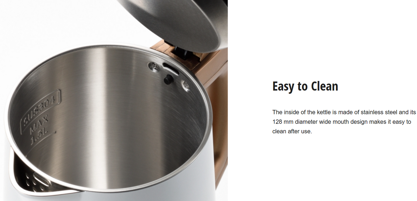 PANASONIC 1.5L STAINLESS STEEL ELECTRIC KETTLE NC-KD300WSK