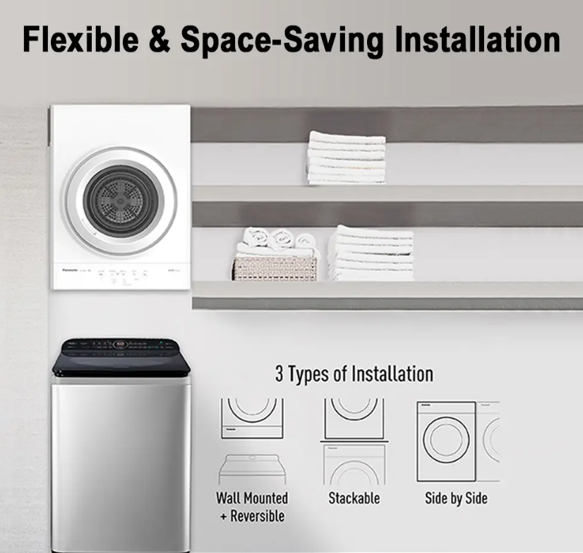 PANASONIC 8KG FABRIC CARE TUMBLE DRYER NH-E80JA1WMY
