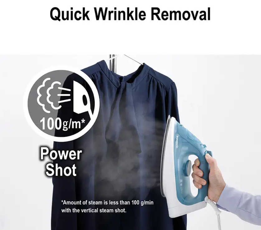 PANASONIC STEAM IRON WITH POWERFUL STEAM FOR QUICK & EASY IRONING NI-S430GSK