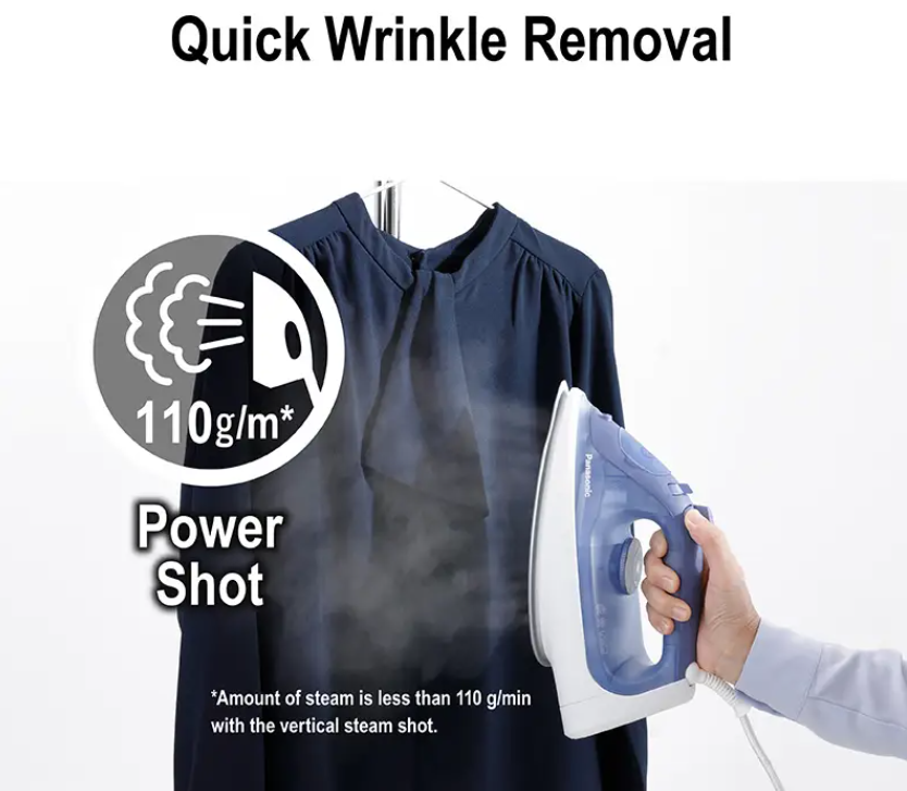 PANASONIC STEAM IRON WITH POWERFUL STEAM FOR QUICK & EASY IRONING NI-S530ASK