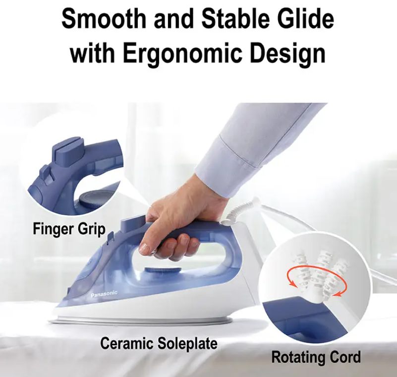 PANASONIC STEAM IRON WITH POWERFUL STEAM FOR QUICK & EASY IRONING NI-S530ASK
