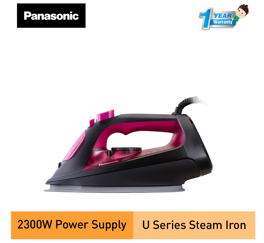 PANASONIC STEAM IRON WITH DURABLE DESIGN AND BIG SOLEPLATE NI-U400CPSK