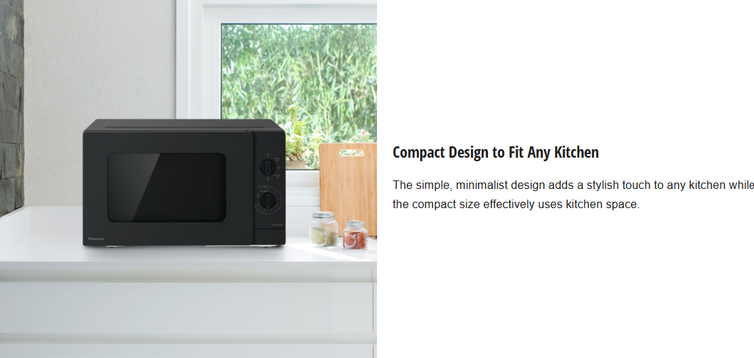 PANASONIC 25L SOLO MICROWAVE OVEN NN-SM33NBMPQ
