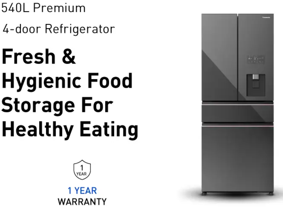 PANASONIC PREMIUM 4 DOOR REFRIGERATOR NR-YW590YMMM