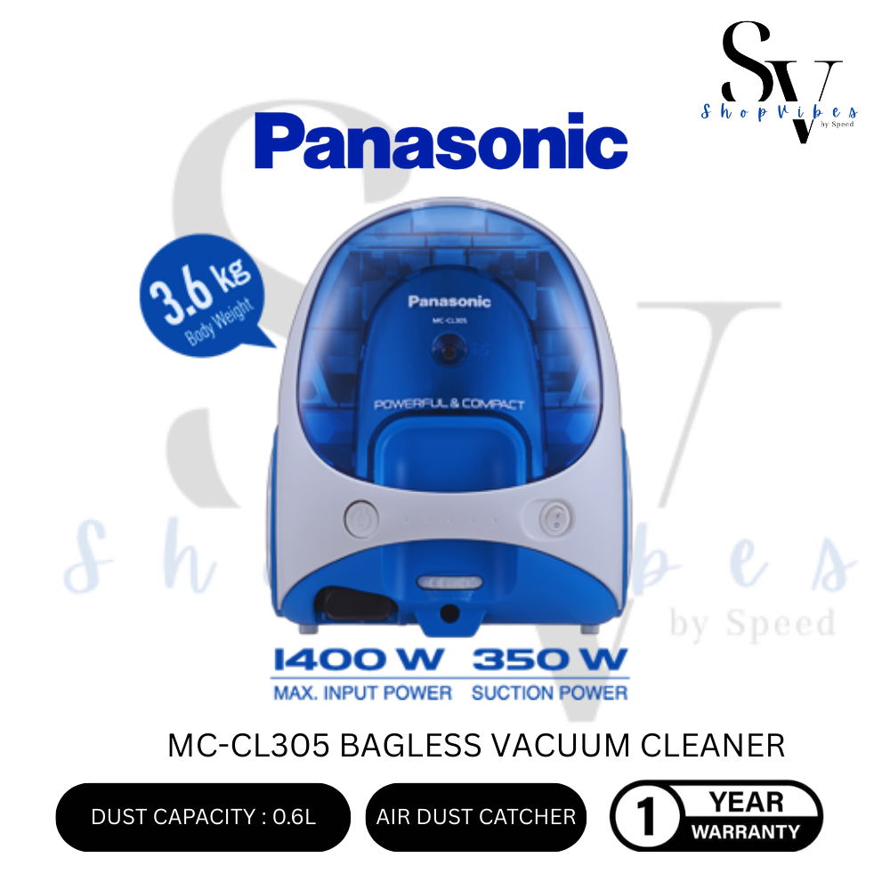 PANASONIC BAGLESS VACUUM CLEANER COCOLO MC-CL305AV47