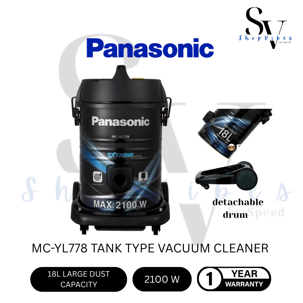 PANASONIC 18L TANK VACUUM CLEANER MC-YL778AV47