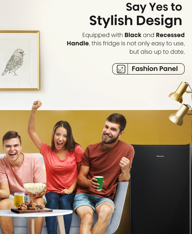 HISENSE SINGLE DOOR 110L RR120D4ABN1