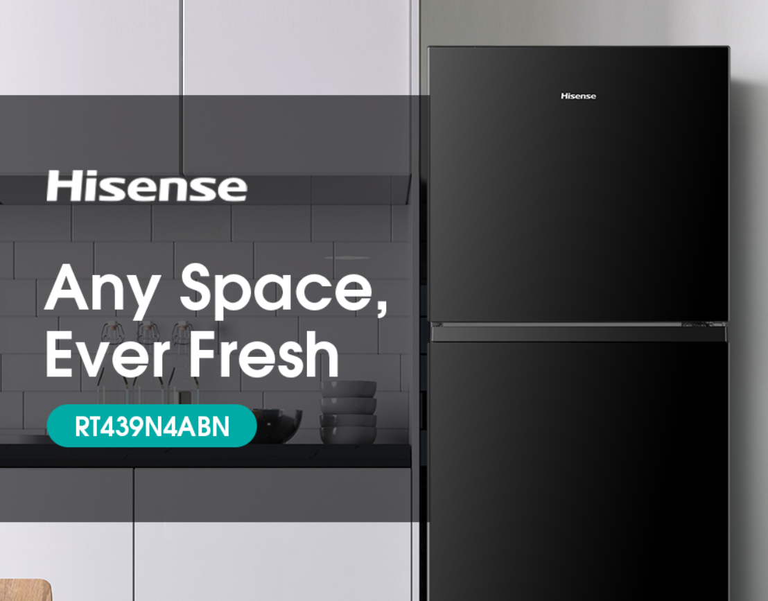 HISENSE 2 DOOR INVERTER 420L RT439N4ABN1