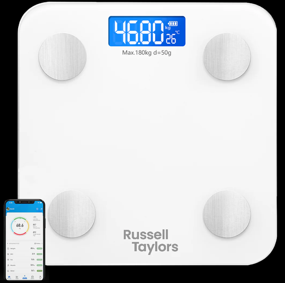 RUSSELL TAYLORS BLUETOOH BODY SCALE BWS-10