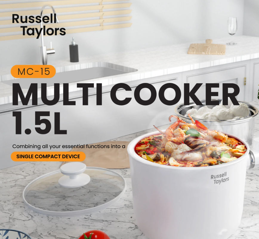 RUSSELL TAYLORS MULTI COOKER (1.5L) MC15S