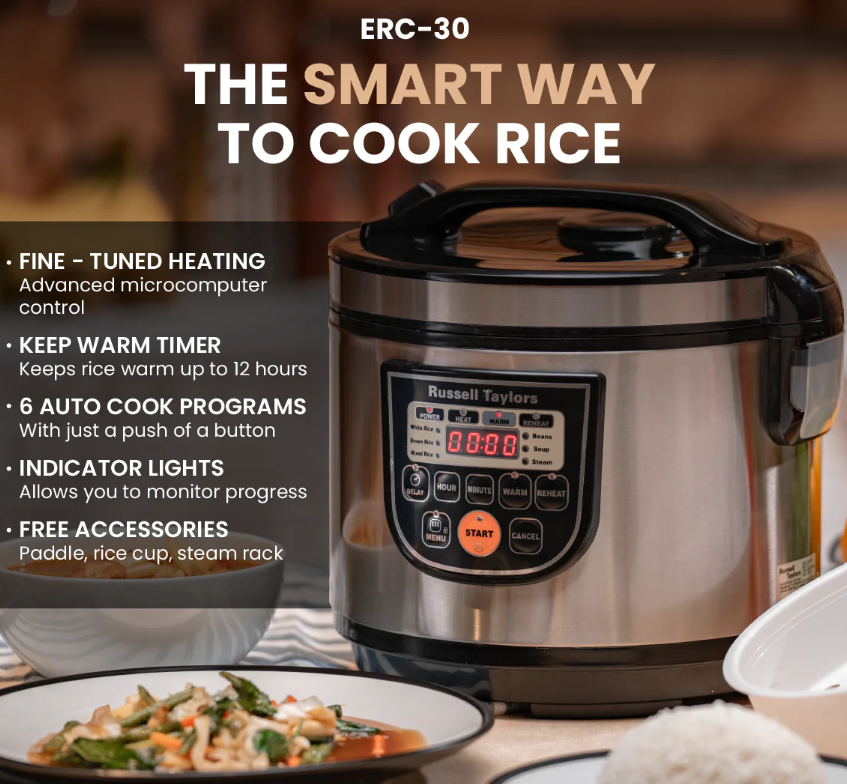 RUSSELL TAYLORS RICE COOKER 1.8L ERC-30