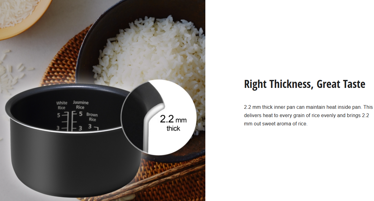 PANASONIC 1.8L MICRO COMPUTER JAR RICE COOKER SR-CN188WSK