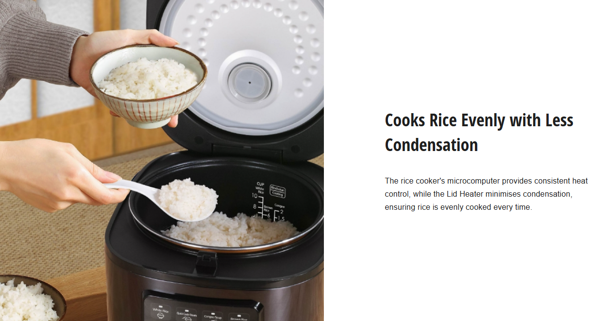 PANASONIC 1.8L MICRO COMPUTER RICE COOKER SR-DA182KSK