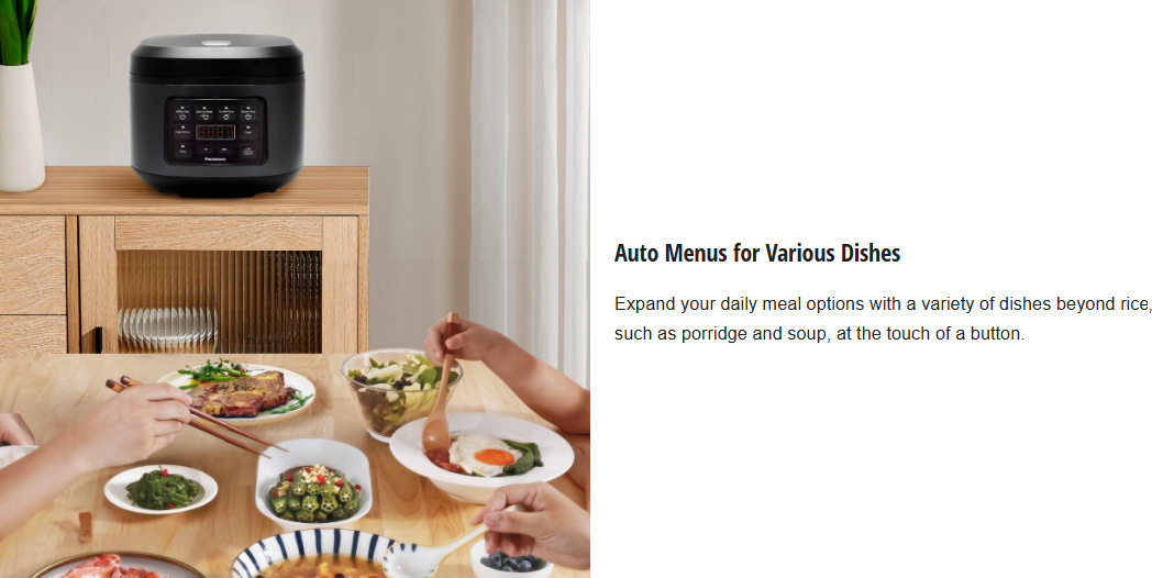 PANASONIC 1.8L MICRO COMPUTER RICE COOKER SR-DA182KSK