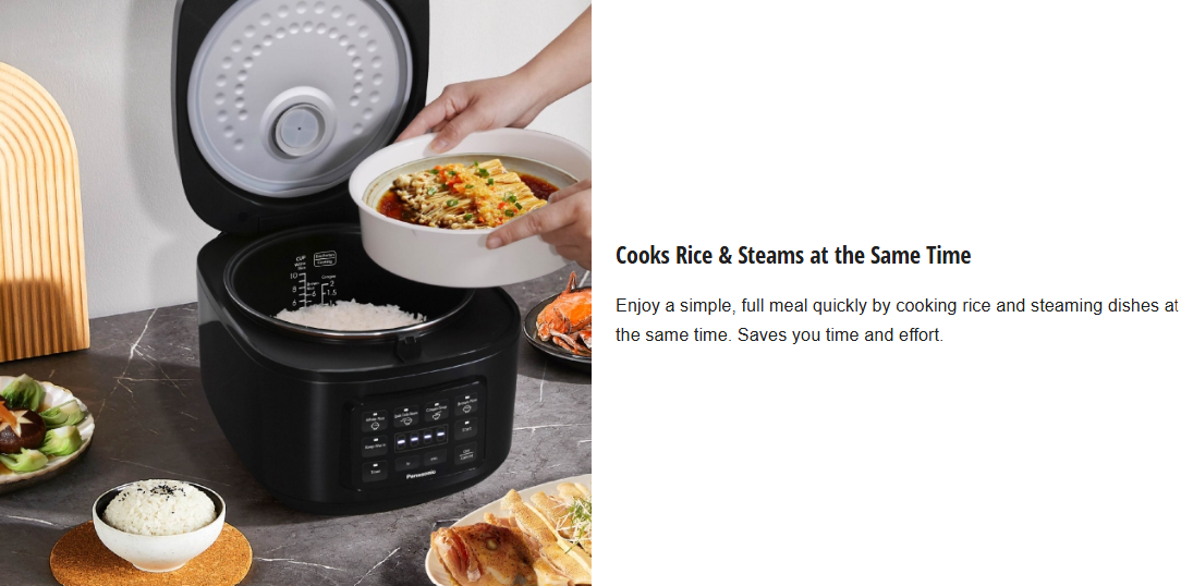 PANASONIC 1.8L MICRO COMPUTER RICE COOKER SR-DA182KSK