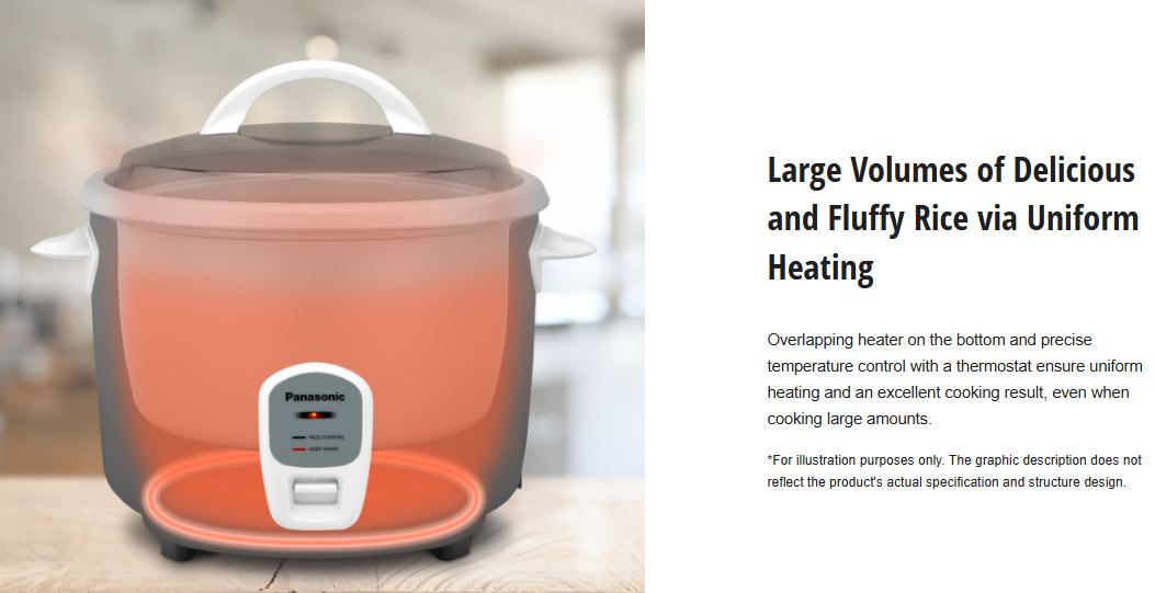 PANASONIC 2.8L CONVENTIONAL RICE COOKER SR-E28