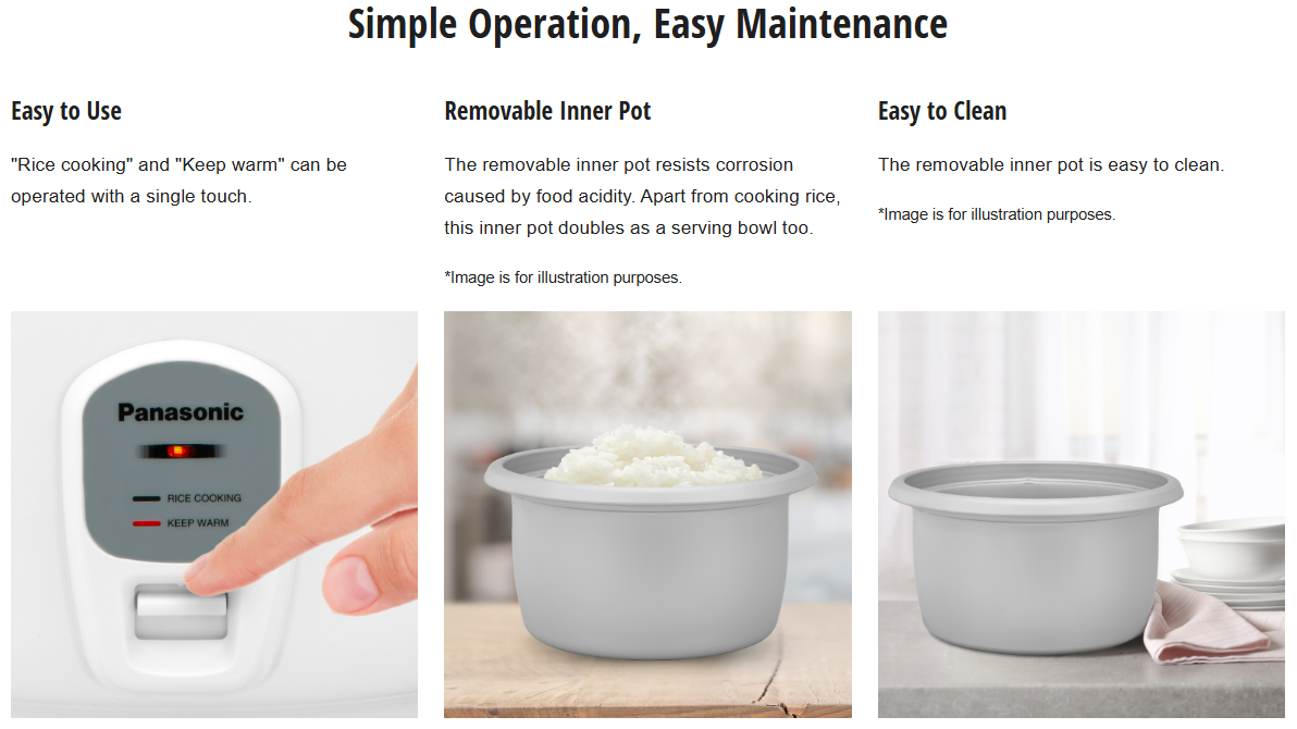 PANASONIC 2.8L CONVENTIONAL RICE COOKER SR-E28