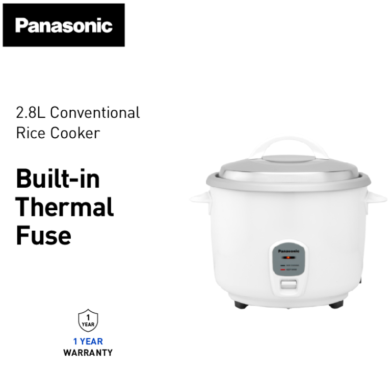 PANASONIC 2.8L CONVENTIONAL RICE COOKER SR-E28