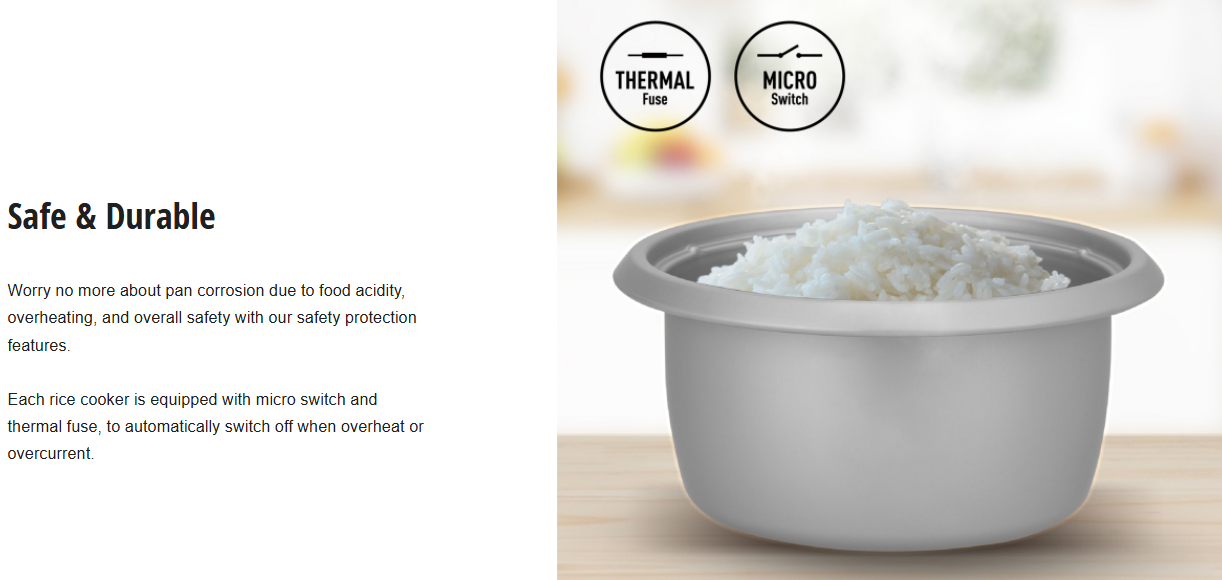 PANASONIC 1.0L CONVENTIONAL RICE COOKER SR-Y10GASKN