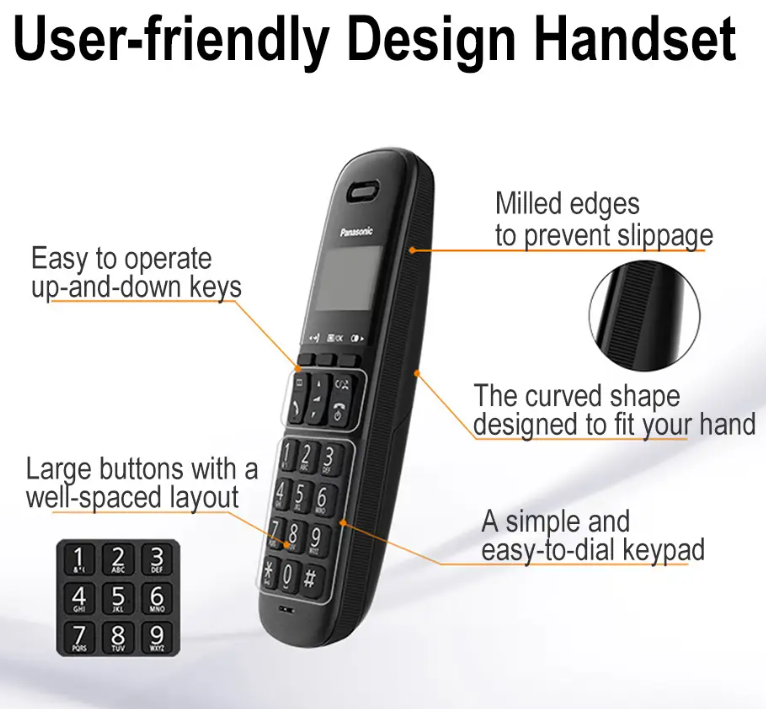 PANASONIC DIGITAL CORDLESS PHONE KX-TGB31ML1B